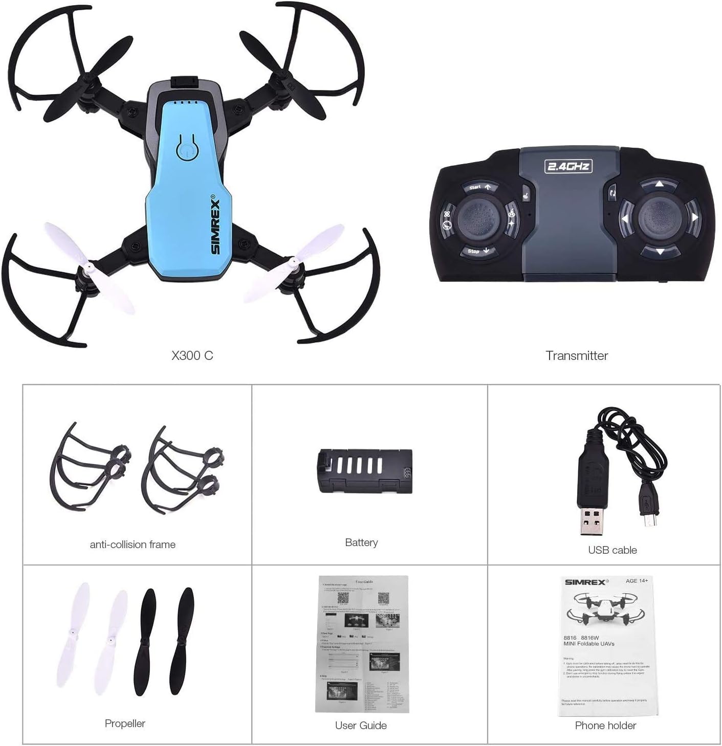SIMREX X300C Mini Drone with Camera