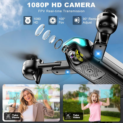 REDRIE Foldable Drone with 1080P Camera