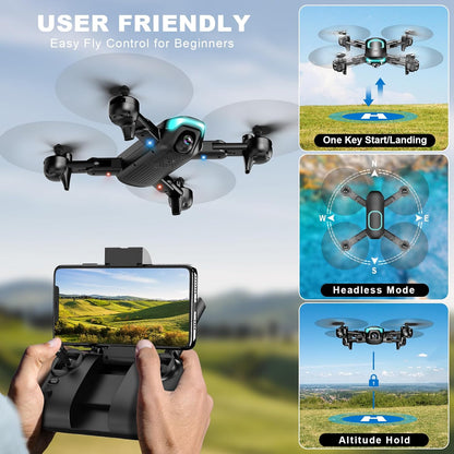 REDRIE Foldable Drone with 1080P Camera