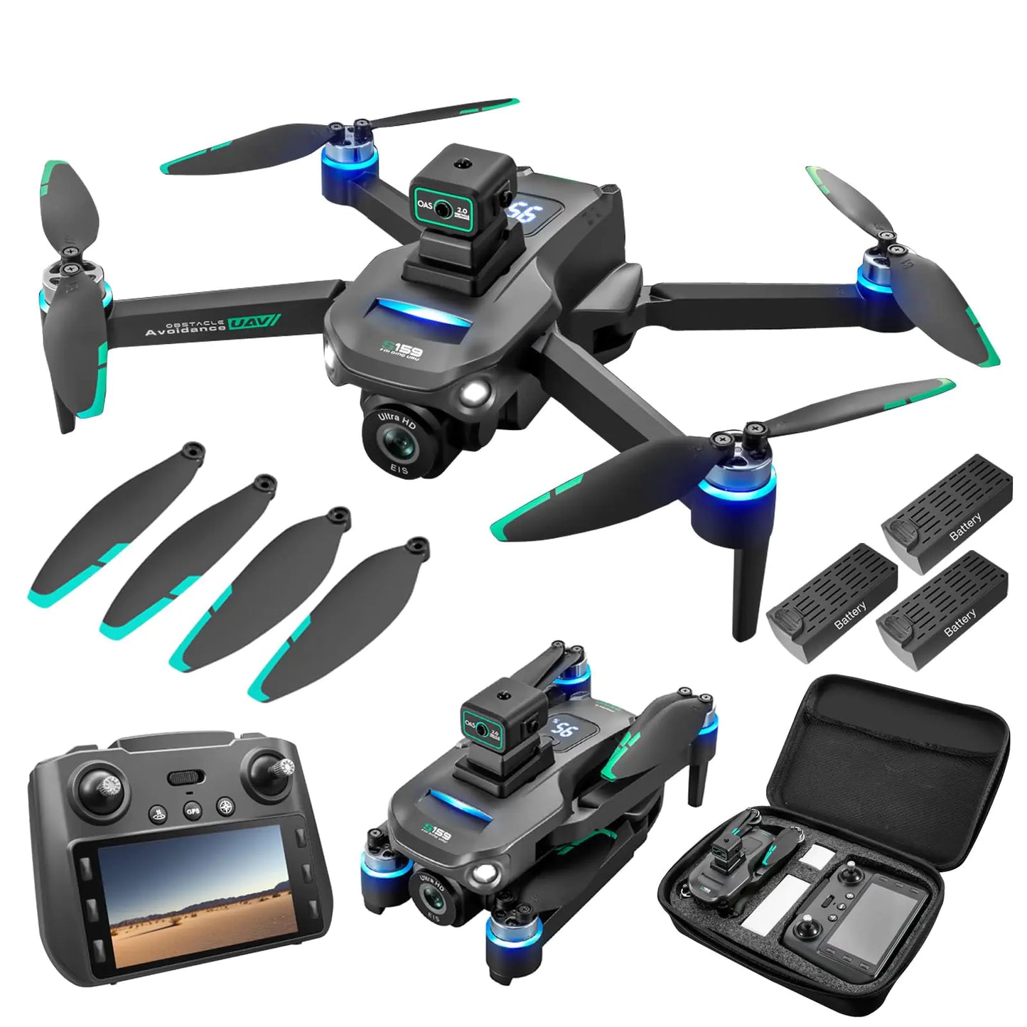 4K UHD GPS Drone with Screen Controller