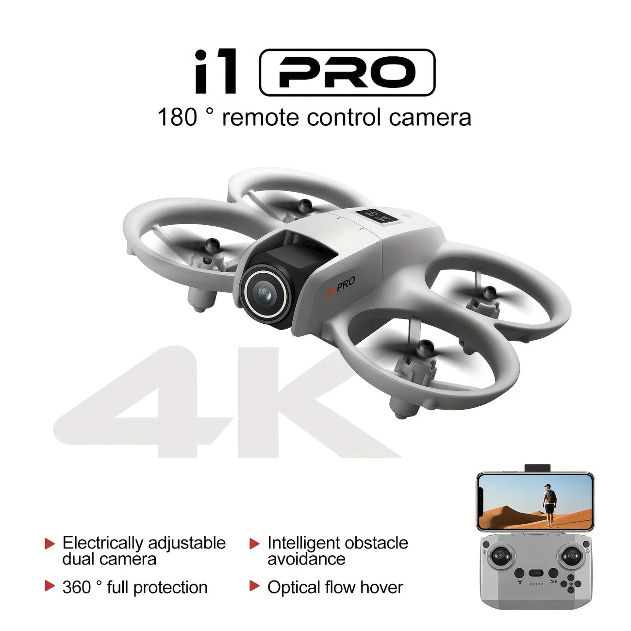 Mini Drone with Dual ESC Camera & Lights